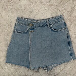 Denim Mini Skort